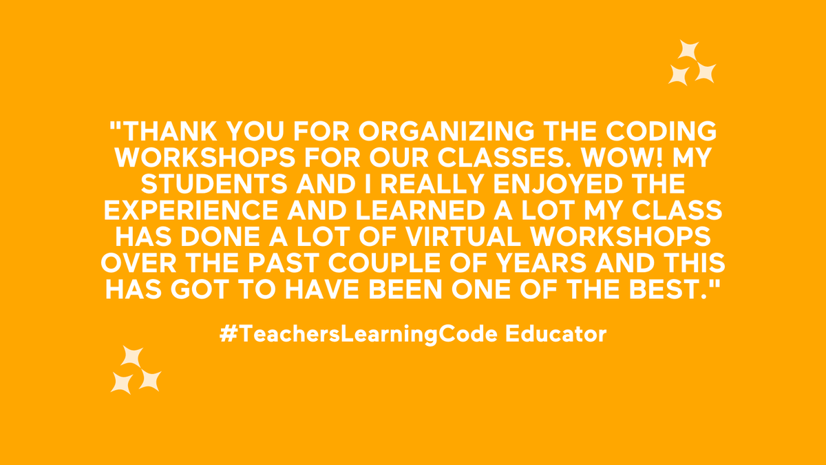 learningcode's tweet photo. We get it, ๐ป๐ฉ screen fatigue is a real thing, but our online workshops are actually fun and actually engaging. Invite us to teach your class coding FOR YOU and FOR FREE. ๐ฅ Link in bio. #remoteteaching #edu #educators #clc #canadalearningcode https://t.co/YBfKzOy3GI