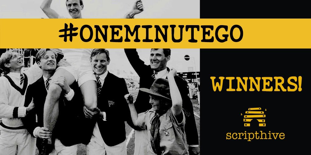 Congrats to this week’s WINNERS of the #oneminutego writing challenge!

@JackJuddFilm
<a href="/WritesCostello/">Dan Costello Writes</a>
<a href="/BrooksLivermore/">Brooks Livermore</a>

Be sure to give them a FOLLOW and play again next Monday!

And don’t forget to join our discord server for more fun!
discordapp.com/invite/bBHNppT

#ff #screenwriting