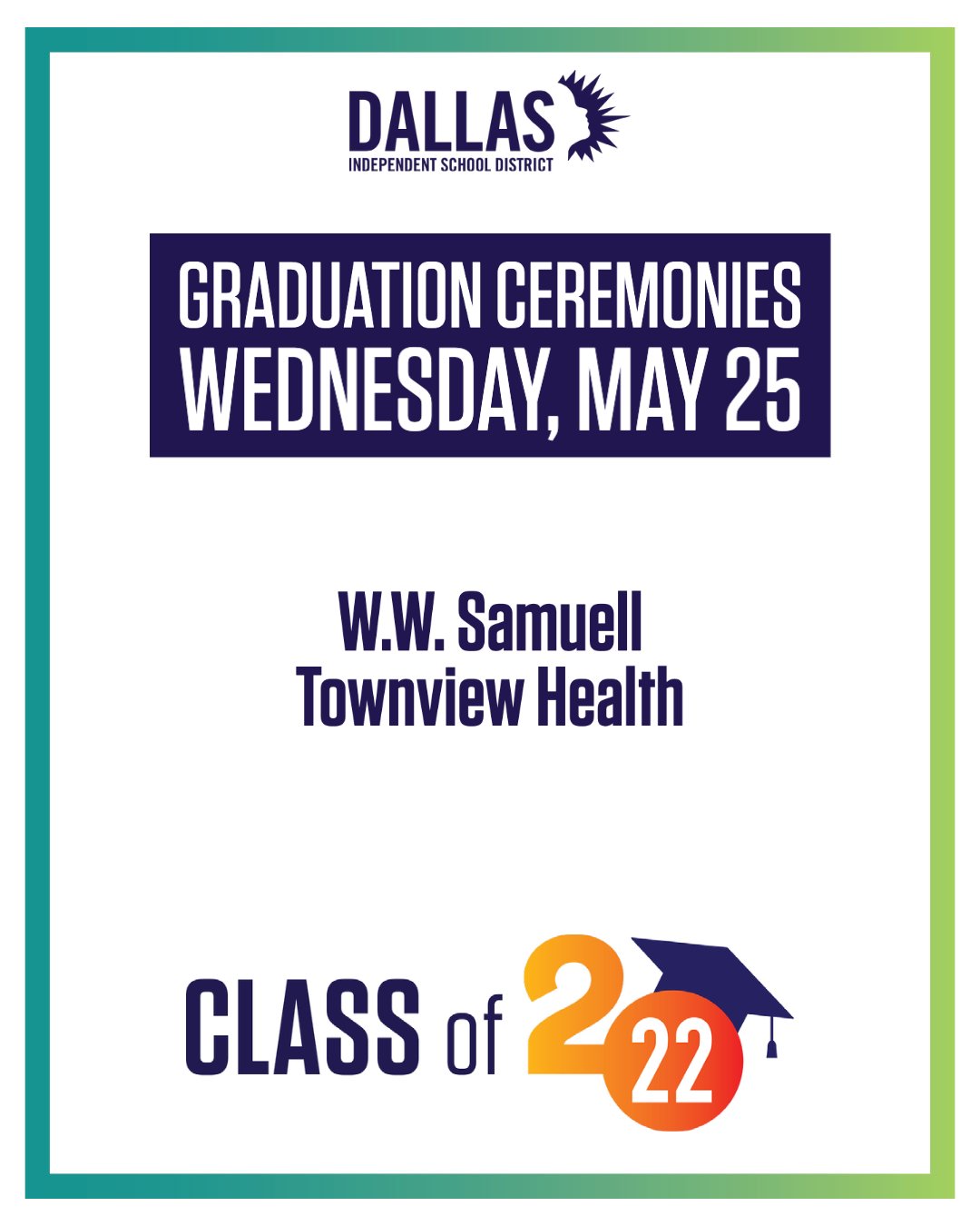 Dallas ISD on Twitter "Congratulations graduates!🎓For graduation