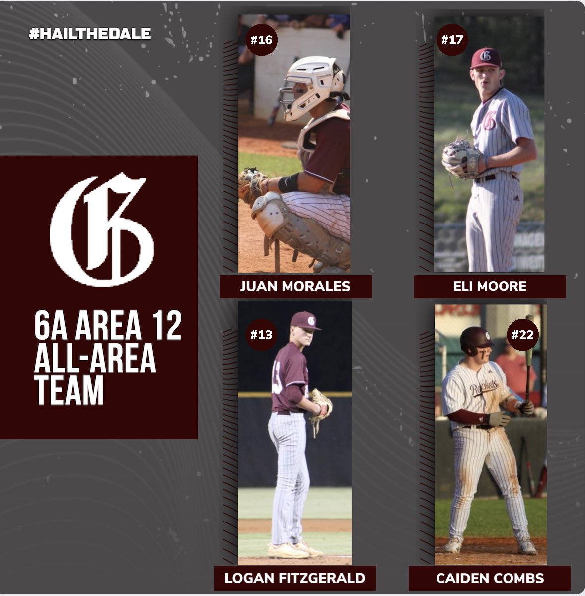 Congratulations to the Rocket members of the 2022 All-Area team!!! #HailtheDale