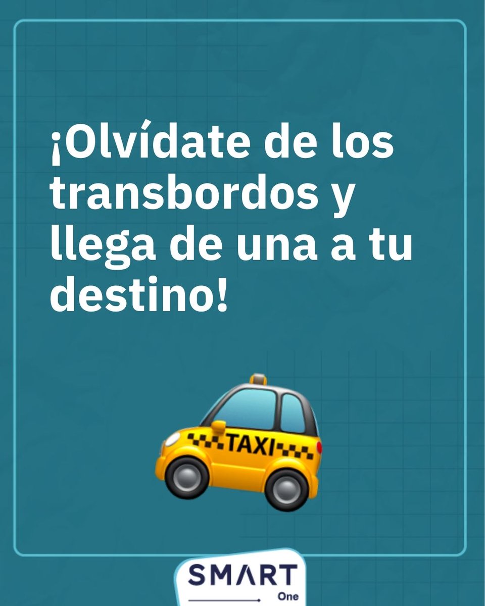SmartOneCo's tweet photo. 🙌 Nos encanta hacerte la vida más fácil 🙌

#SmartOne #Taxi #App #Appdetransporte #Bogotá  #Movilidad https://t.co/uSbaAaM0IN