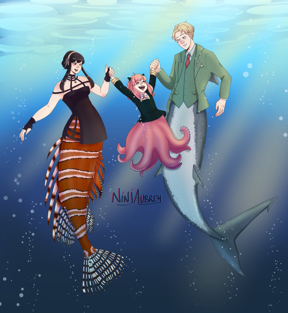 NinjAubrey's tweet photo. spy x mermay #spyxfamily #memay https://t.co/oK8KM41K7M