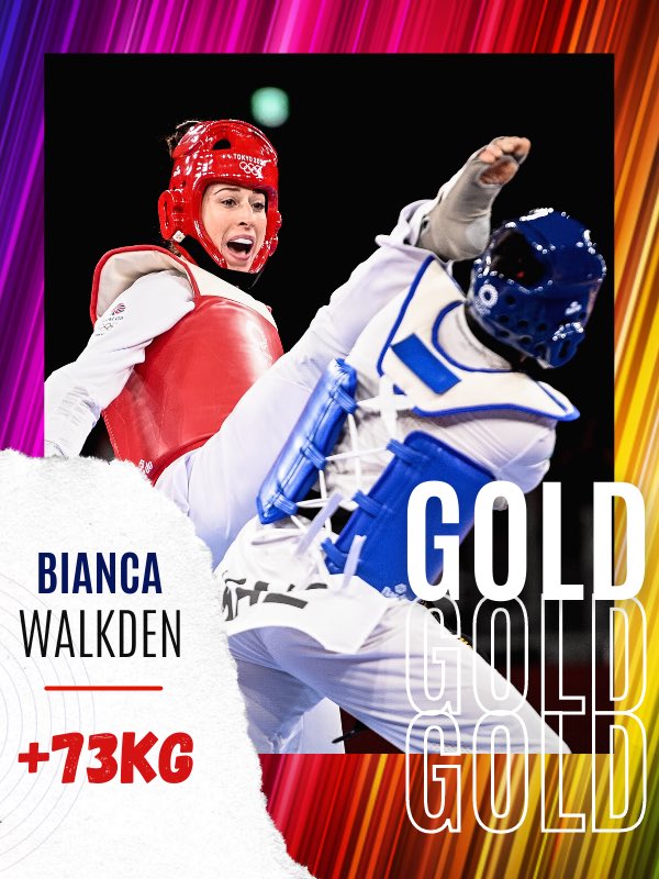 GBTaekwondo's tweet photo. ➡️UPDATE: @BiancaW_tkd successfully defends her crown for the 4️⃣th time! 👑 

She takes down Aleksandra Kowalczuk 🇵🇱 14-3.

#Taekwondo #Euros https://t.co/AIgUx6iLJv