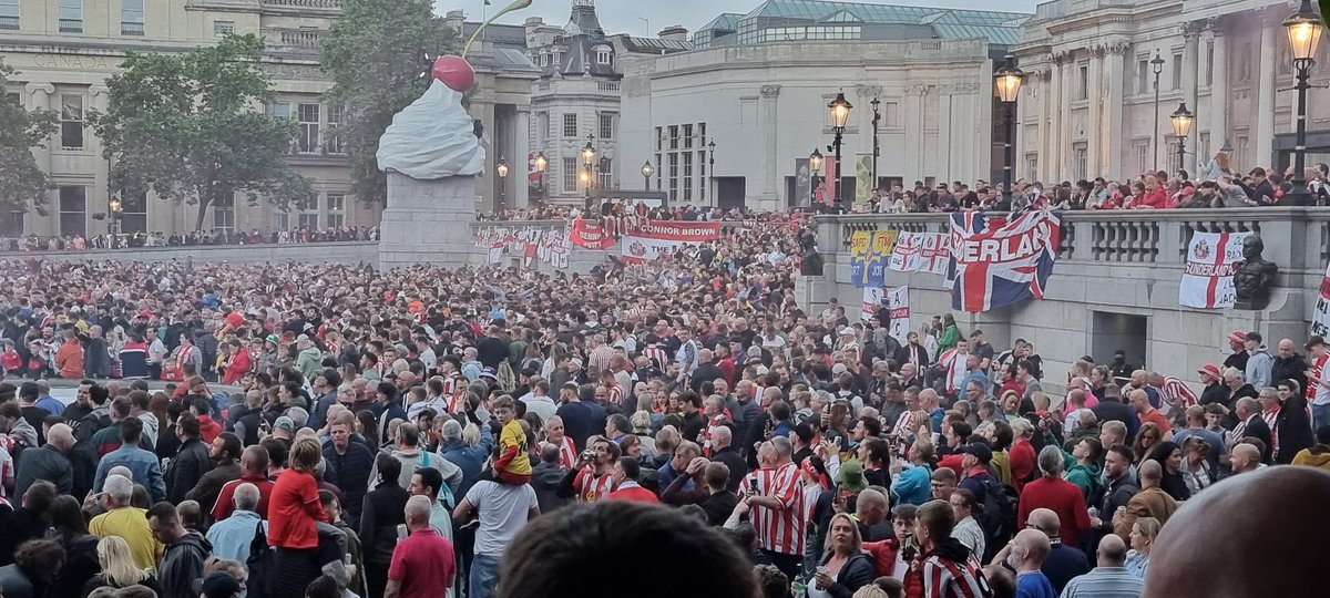 Trafalgar Square just now