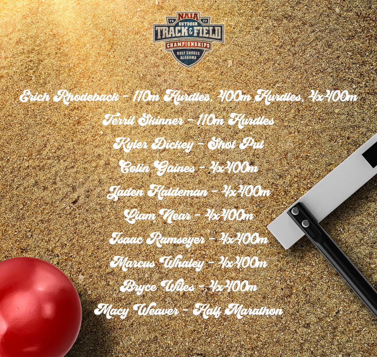 MVNU Athletics (@mvnu_cougars) on Twitter photo The NAIA announced its 2022 Outdoor Track & Field National Qualifiers today! <a href="/run__naz/">MVNU Track & Field and Cross Country</a> will be sending 10 student athletes to Gulf Shores on Monday!
- mvnucougars.com/article/4089 The NAIA announced its 2022 Outdoor Track & Field National Qualifiers today! <a href="/run__naz/">MVNU Track & Field and Cross Country</a> will be sending 10 student athletes to Gulf Shores on Monday!
- mvnucougars.com/article/4089