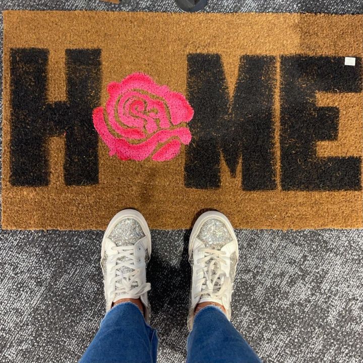 VisitTyler's tweet photo. Whether you’re a local or a tourist, we hope you feel at home in #tylertx. Welcome guests to your home with our new handmade door mats now available at the Downtown Visitor Center Store. Or shop online https://t.co/ej1ygUjoPx. #VisitTyler #rosecitystrong https://t.co/8tfJVQqFrb