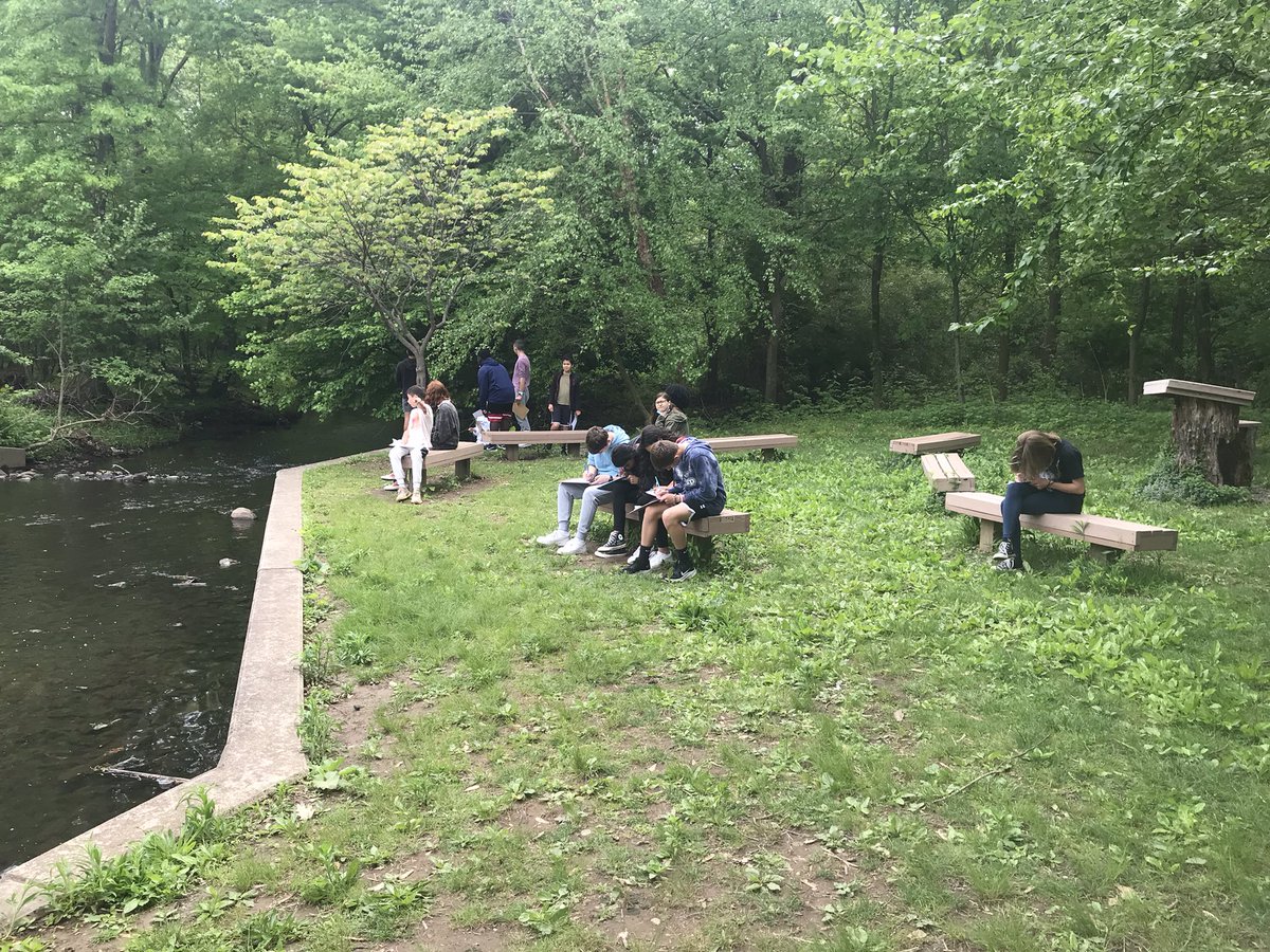 Wrapped up the week at Clark’s Pond &amp; the outdoor classroom making nature observations of the pond ecosystem.