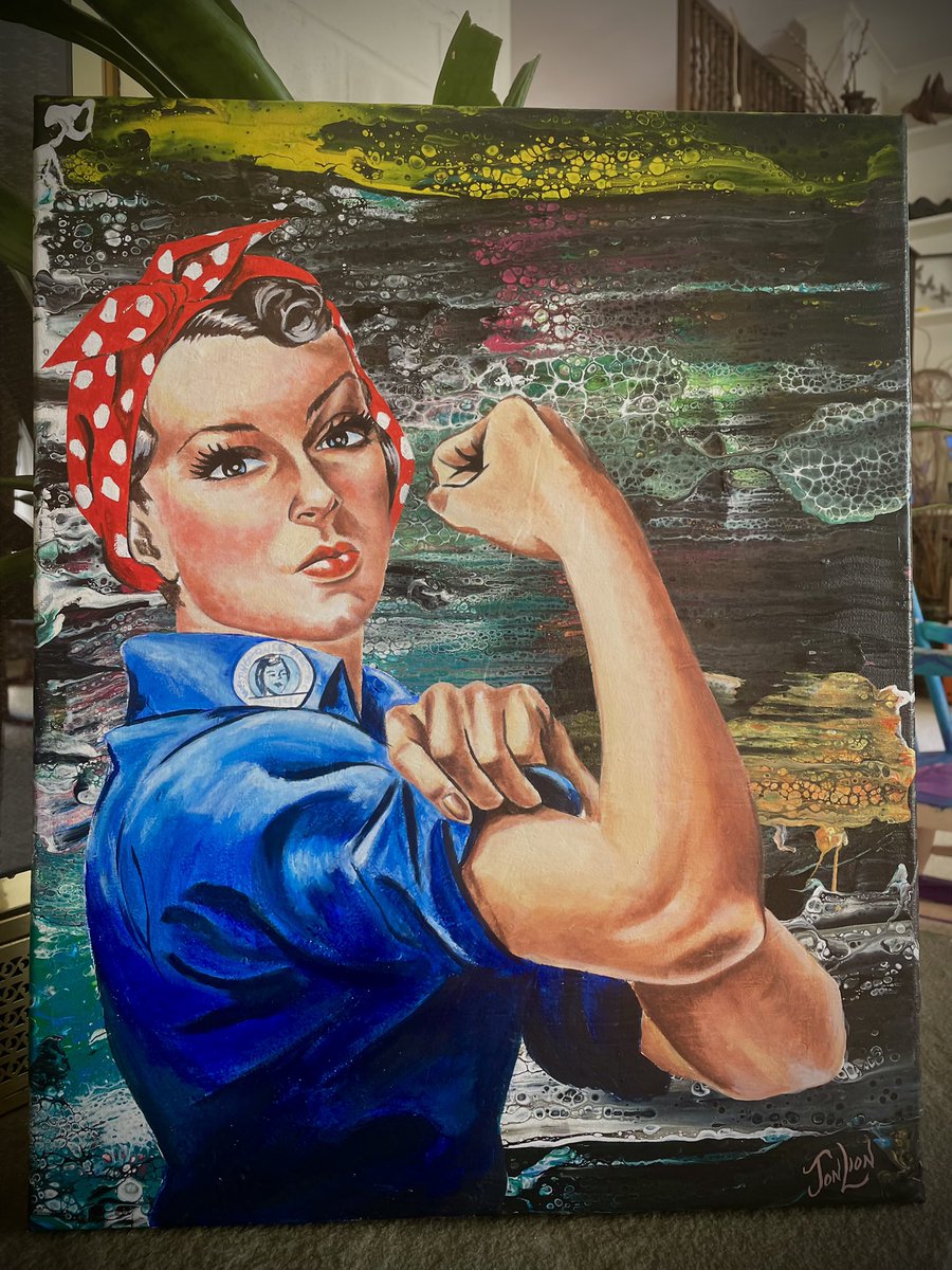 🚨ORIGINAL PAINTING GIVEAWAY!🚨

I’m giving away my ORIGINAL PAINTING…my version of “Rosie the Riveter”

16x20 on stretched canvas 

To enter: simply retweet this post, my daughter picks winner Sunday from RT list!

My other paintings for sale: jonlionartist.com/store/

❤️