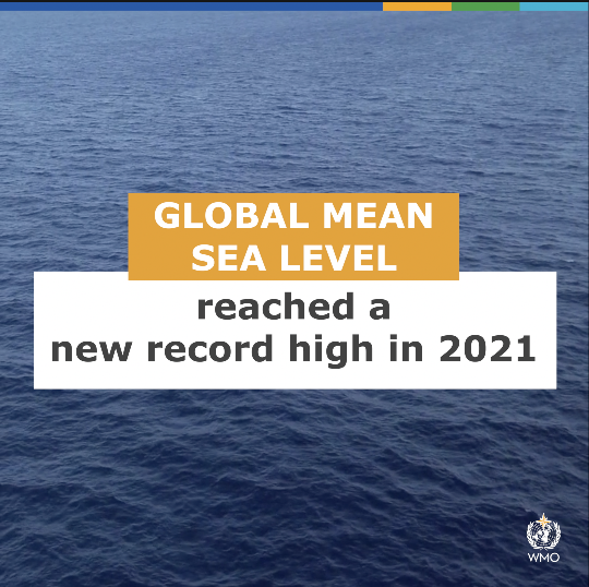 This week's <a href="/WMO/">World Meteorological Organization</a> #StateOfClimate report reveals four key climate change indicators  – greenhouse gas concentrations, sea-level rise, ocean heat &amp; ocean acidification – all set new records in 2021.

We need urgent #ClimateAction now! bit.ly/3LAwlIJ