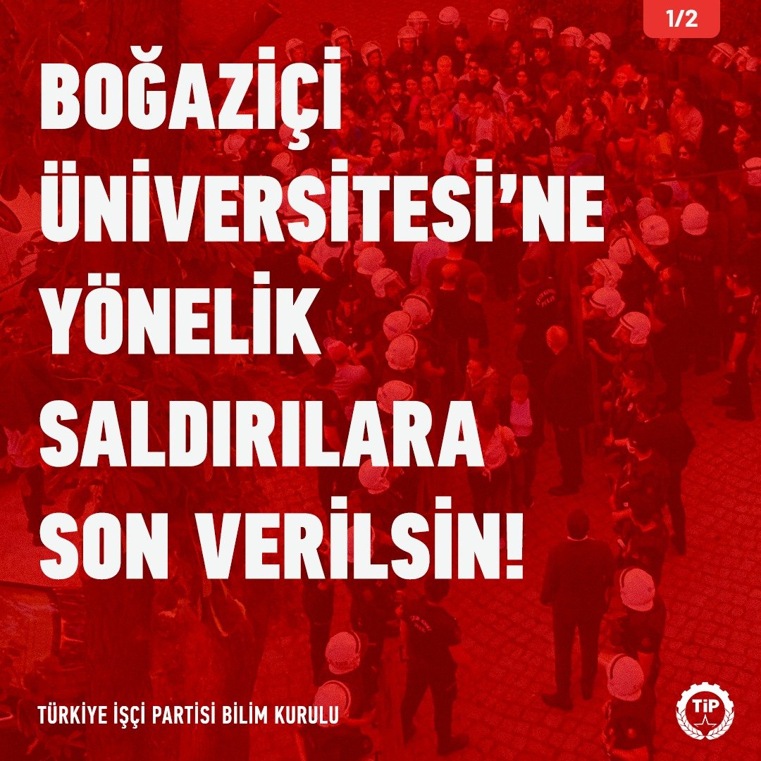 Üniversite bileşenlerinin iradesini yok sayan kayyum uygulamalarına, her türlü baskıya ve saldırıya karşı mücadelesinde 500 günü geride bırakan Boğaziçi Üniversitesi bugün yeniden polis ve özel güvenlik saldırısıyla karşı karşıya kaldı. Akşam saatlerinde kampüs içerisinde yapılması planlanan Onur Yürüyüşüne saldıran polis 50’den fazla öğrenciyi darp ederek gözaltına aldı. Polisin işkenceye varan kötü muamelesine engel olmak isteyen bazı akademisyenler de benzer şekilde polis şiddetine maruz kaldı.

Bugün öğrencilere ve akademisyenlere saldıranlar bu cüreti iktidarın LGBTİ+’ları her fırsatta hedef göstermesinden ve hayat tarzı üzerinden toplumsal kutuplaşmayı amaçlayan söylemlerinden almaktadırlar.

Kayyum, polis ve özel güvenlik marifetiyle üniversiteleri abluka altına almak, kampüsleri karakola çevirmek isteyenlere karşı mücadelede inat eden tüm arkadaşlarımızın yanındayız.