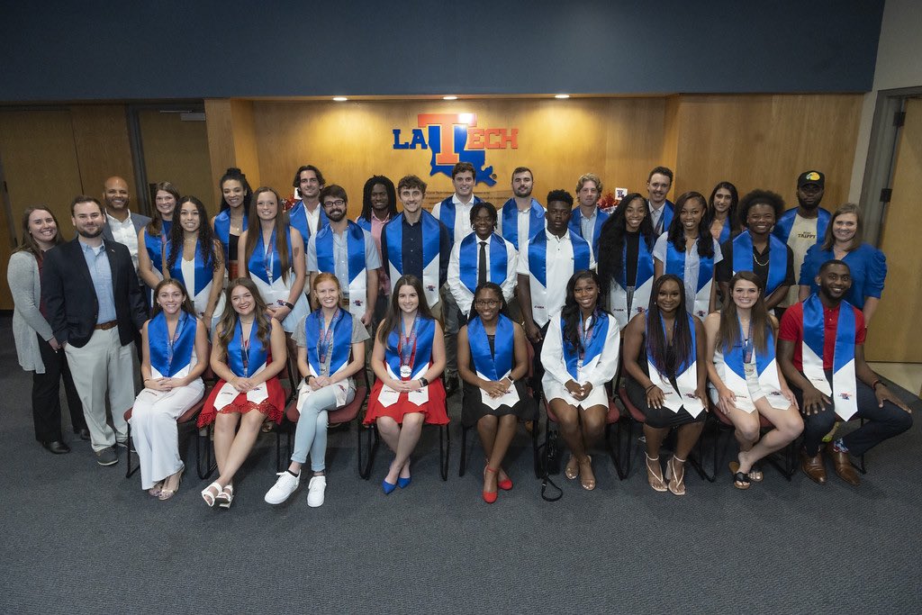 LATechBOWL's tweet photo. One more day!

Congrats to Sara and Kalia on getting their stoles today. 

Gradation tomorrow. #EverLoyalBe https://t.co/v8BgndeW2u