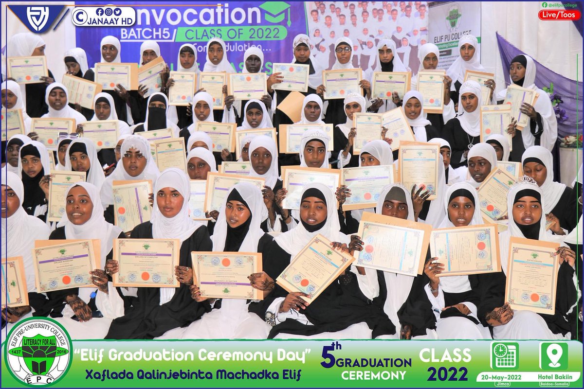 ELIFPUCOLLEGE's tweet photo. Finally You dit it! Congratulations @ELIFPUCOLLEGE #Batch5ClassOf2022 https://t.co/zc1avM6WKR