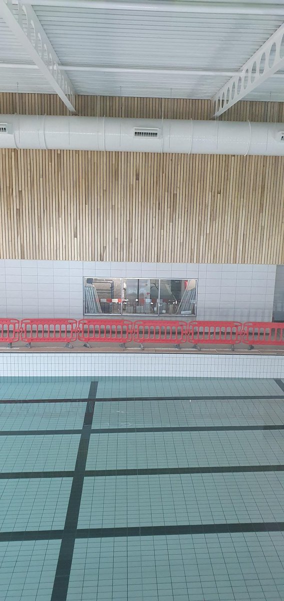 CampusMelksham's tweet photo. Another great week, and the pool hall is coming along nicely.  Acoustic boarding is now nearly complete, and the pool is slowly being filled.  Proper exciting now!!!😀  Have a great weekend. @Sport_England https://t.co/jznlIYHpaa