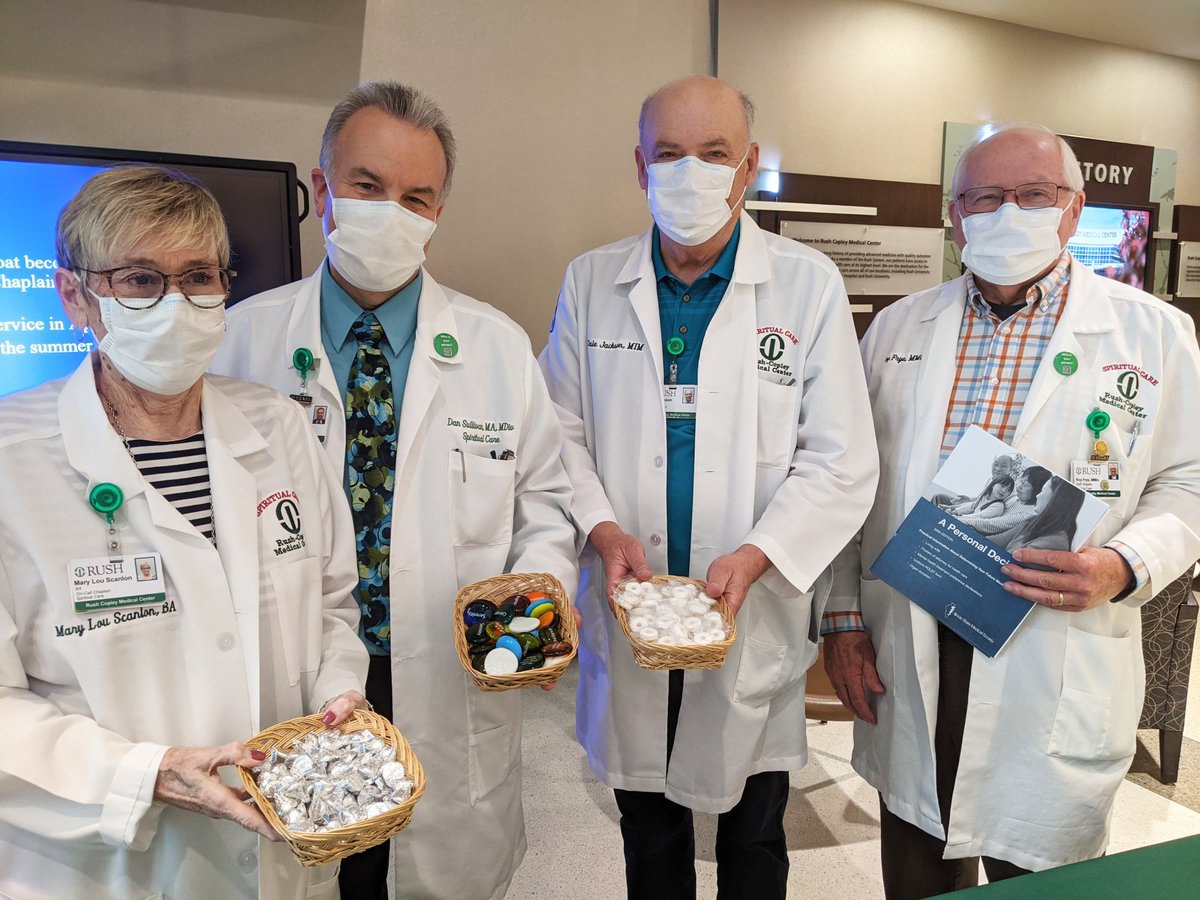 This week, Rush Copley celebrated 50 years of spiritual care and the nearly 40 people currently on the Spiritual Care Team. The team provides spiritual and emotional support to patients, families and staff.