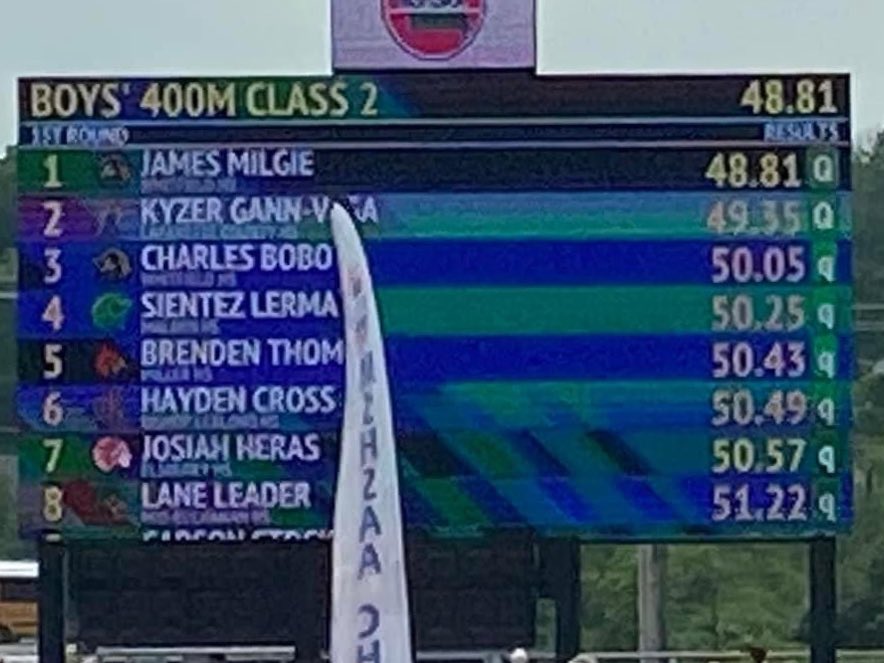 It’s been 42 years since anyone has broken this record. As of today I officially hold the 400m record with a 49.35. I am beyond grateful!