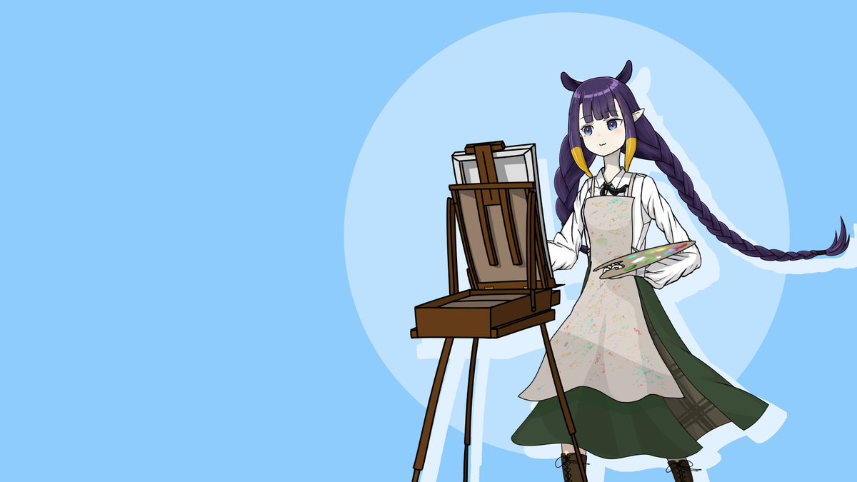 tetsuyadraws's tweet photo. This is my first time drawing ina while and am still getting used to Clip, but here's a painter Ina and an Aria Tako. Thanks for brightening all our days and here's to many more streams!

Happy birthday Ina! W A H 💜
#inART #いなート https://t.co/KlokXGn95q