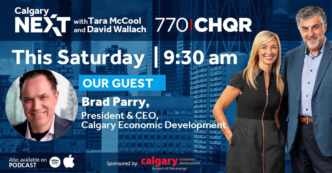 calgaryeconomic's tweet photo. Tomorrow, listen to @bradparry on the next episode of #CalgaryNext on @770CHQR as he shares Calgary's path forward toward economic diversification and an economy that is inclusive and accessible for all. https://t.co/Ga5euZoShf @Tara_McCool @dwallach1 #yycbiz #neweconomy https://t.co/rZVusY7lmj