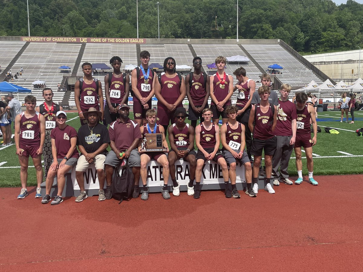 2022 WVSSAC Class AAA Boys State Track Runners Up - Jefferson High School