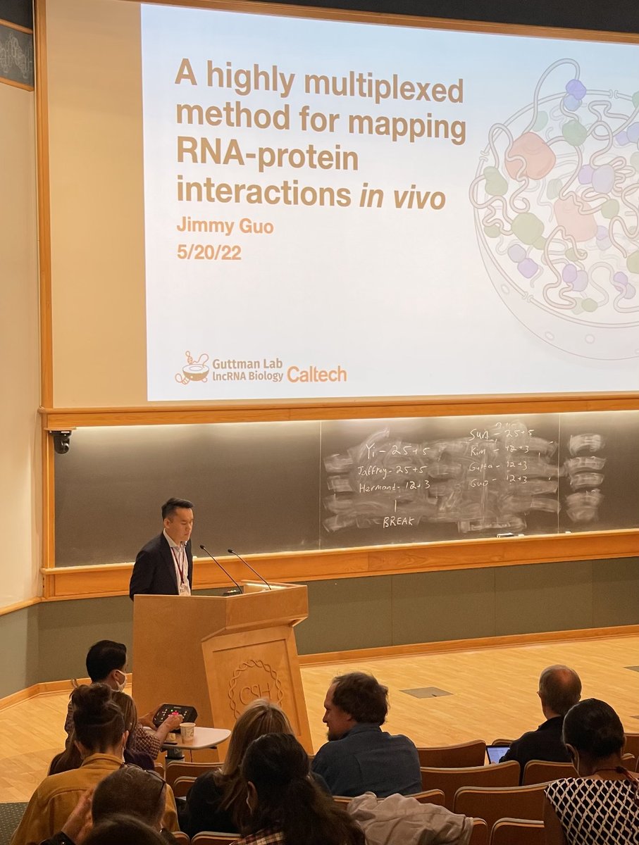 Mitch Guttman (@mitchguttman) on Twitter photo Really proud of <a href="/jimmykguo/">Jimmy K. Guo</a> for giving an awesome talk on his graduate work at CSHL Regulatory RNA meeting - his first at a major meeting! #cshlregRNA Really proud of <a href="/jimmykguo/">Jimmy K. Guo</a> for giving an awesome talk on his graduate work at CSHL Regulatory RNA meeting - his first at a major meeting! #cshlregRNA