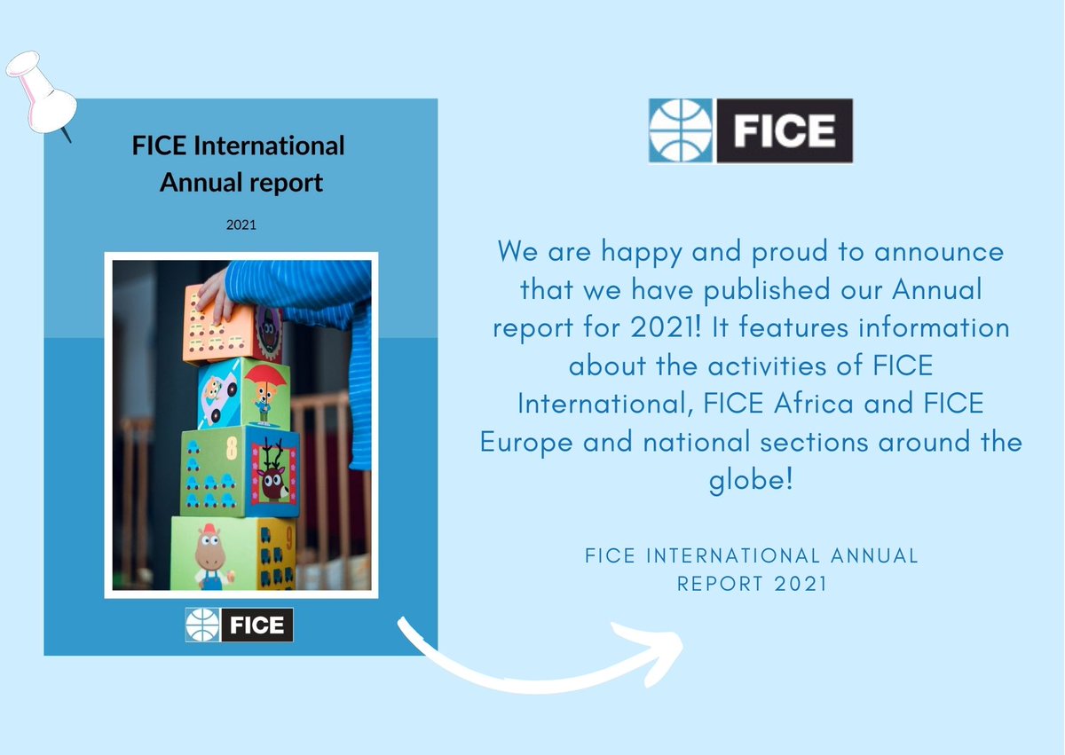 We are happy and proud to announce that we have published our Annual report for 2021! It features information about the activities of FICE International, FICE Africa and FICE Europe and national sections around the globe!
Download and read the report: ficeinter.net/single-post/fi…
