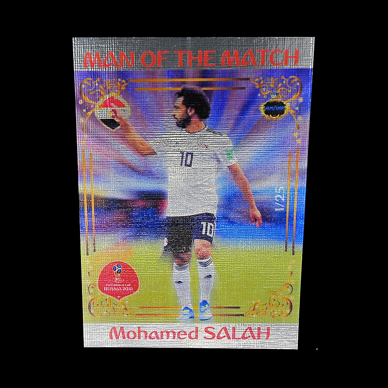 ampir_cards's tweet photo. 2018 AMPIR FIFA World Cup Soccer #MM46 Mohamed SALAH (Team Egypt) #/25 - https://t.co/FV2YTe51T6 #ampirtradingcards #sportscards #soccercards #salah #mohamedsalah #NFTs https://t.co/FA6ykz6PUd