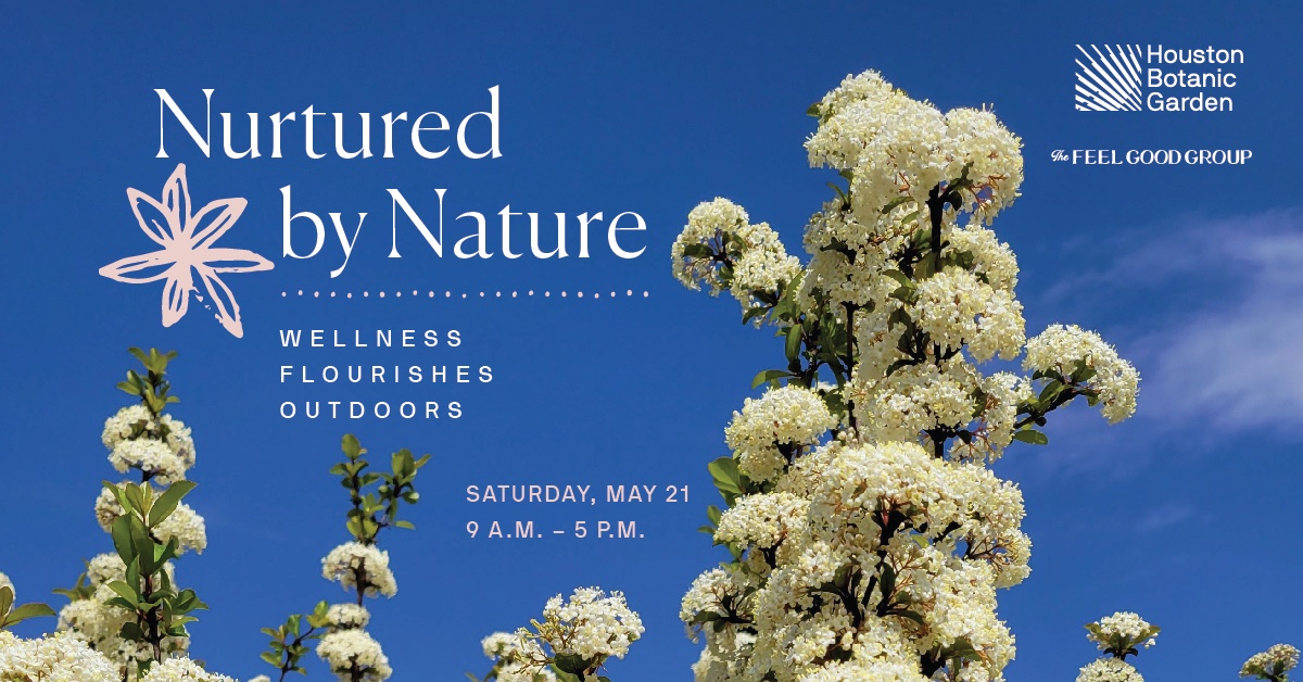 In celebration of #MentalHealthMonth, head to <a href="/houstonbotanic/">Houston Botanic Garden</a> this Saturday, May 21, for a day-long festival focused on learning about and taking part in good practices in the areas of healthy eating, personal fitness, and mental health. Learn more: secure.hbg.org/festivals/nurt…