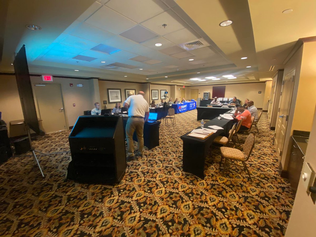 A couple of photos from the ALDOT Application, Invoice &amp; Contract Revenue Procedures training class in Mobile this week. 💻🚌