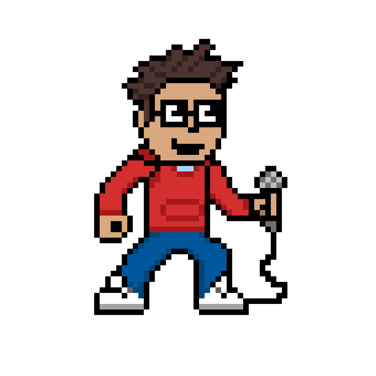 _Nerdious's tweet photo. A little remake of my personal sprite for @YFMMultiverse. Wonder if RayWilliamJohnson is bringing back the whole virtual group? If so then I have 3 more members to make. https://t.co/F8Nhh1jLaR