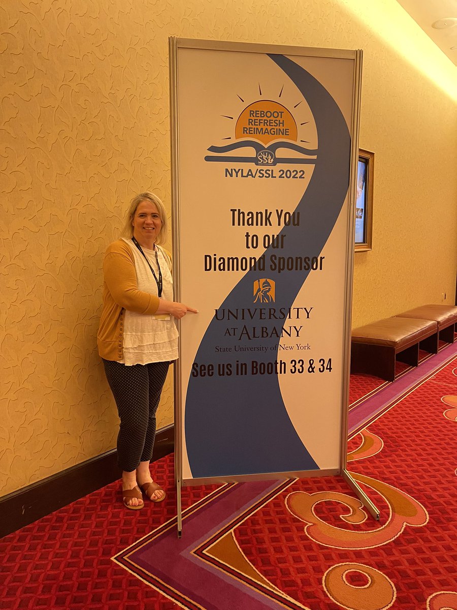 VWLibrarian1's tweet photo. Rebooting, Refreshing and Reimagining at the @nyla_ssl conference! #wcsdlibraries @ASchout10 @WCSDEmpowers @WJrLibrary #nylassl2022 https://t.co/taChIDLwgT