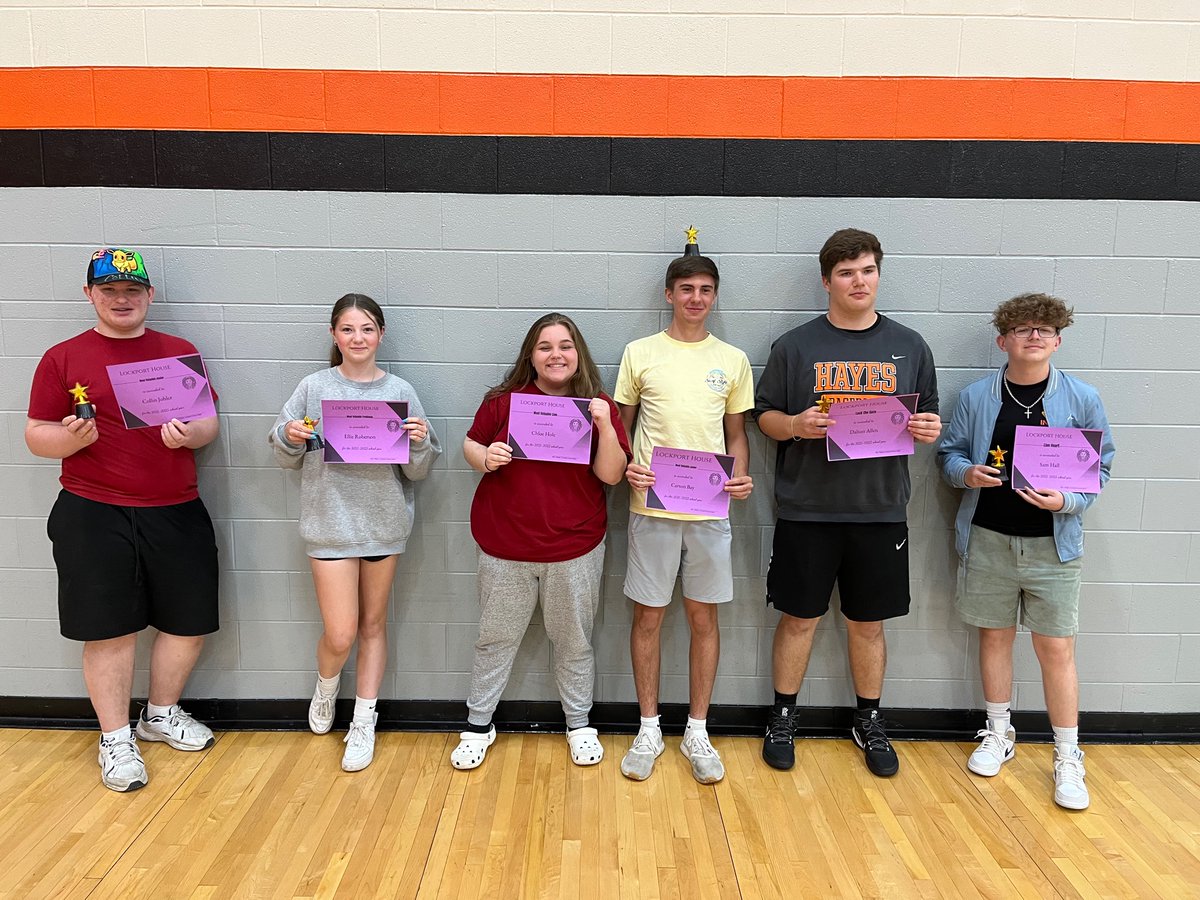 lockporthouse's tweet image. Congratulations to our Lockport Award winners…Most Valuable Freshman: Ellie Roberson, Sophomore: Marta Bourget, and Juniors: Collin Johler and Carson Bay, along with Lion Heart: Sam Hall, Lion Pride: Molly Ruen, Lock the Gate: Dalton Allen, and Most Valuable Lion: Chloe Hole.