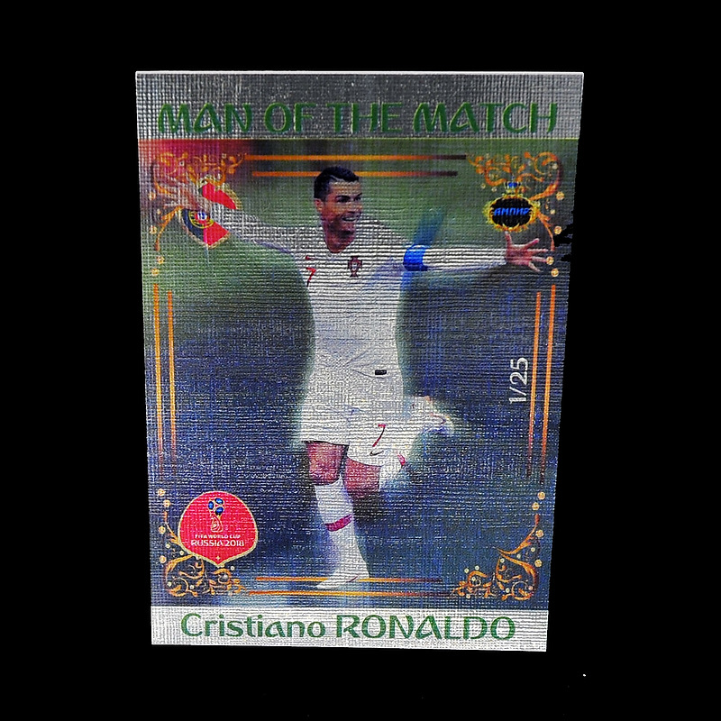 ampir_cards's tweet photo. 2018 AMPIR FIFA World Cup Soccer #MM34 Cristiano RONALDO (Team Portugal) #/25 - https://t.co/Fxz9LXzcsm #ampirtradingcards #sportscards #soccercards #ronaldo #CristianoRonaldo #NFTs https://t.co/Rib3dHYKu7