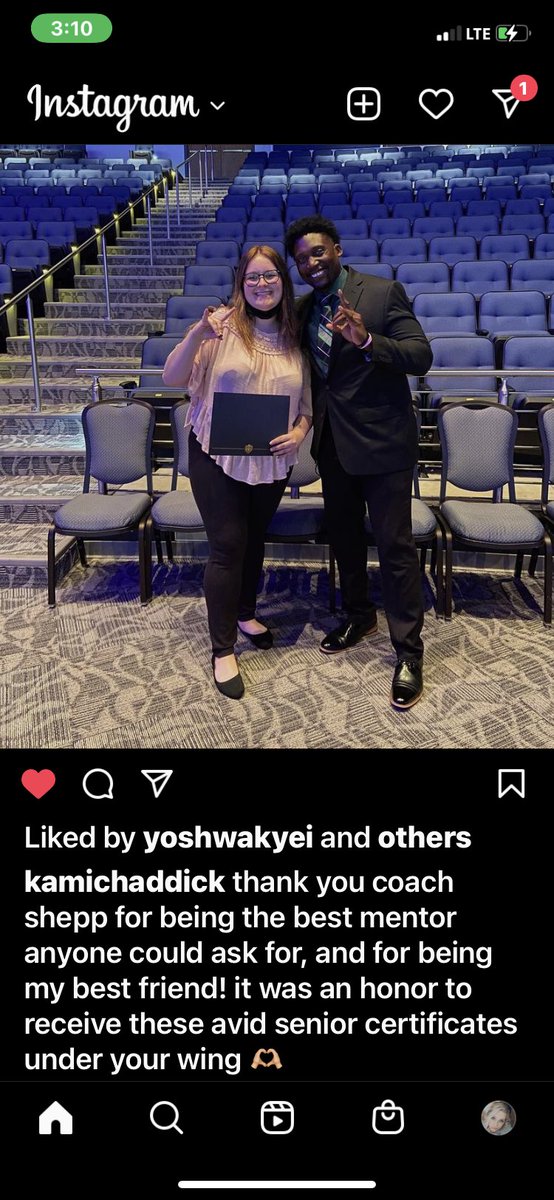 Lake Ridge HS Choir Boosters (@lrchoirboosters) on Twitter photo Kami & Coach Shep🤩
With AVID you NEVER walk alone💜
<a href="/CoachAJSheppard/">AJ Sheppard</a>
Can’t thank you enough for being such a fantastic mentor, motivator, & guide to these AVID students!
You are, & always will be THE BEST OF THE BEST!
Can’t thank you enough!!
<a href="/CounselorsLRHS/">LRHSCounselors</a>
<a href="/MSUTexas/">Midwestern State University</a> Kami & Coach Shep🤩
With AVID you NEVER walk alone💜
<a href="/CoachAJSheppard/">AJ Sheppard</a>
Can’t thank you enough for being such a fantastic mentor, motivator, & guide to these AVID students!
You are, & always will be THE BEST OF THE BEST!
Can’t thank you enough!!
<a href="/CounselorsLRHS/">LRHSCounselors</a>
<a href="/MSUTexas/">Midwestern State University</a>