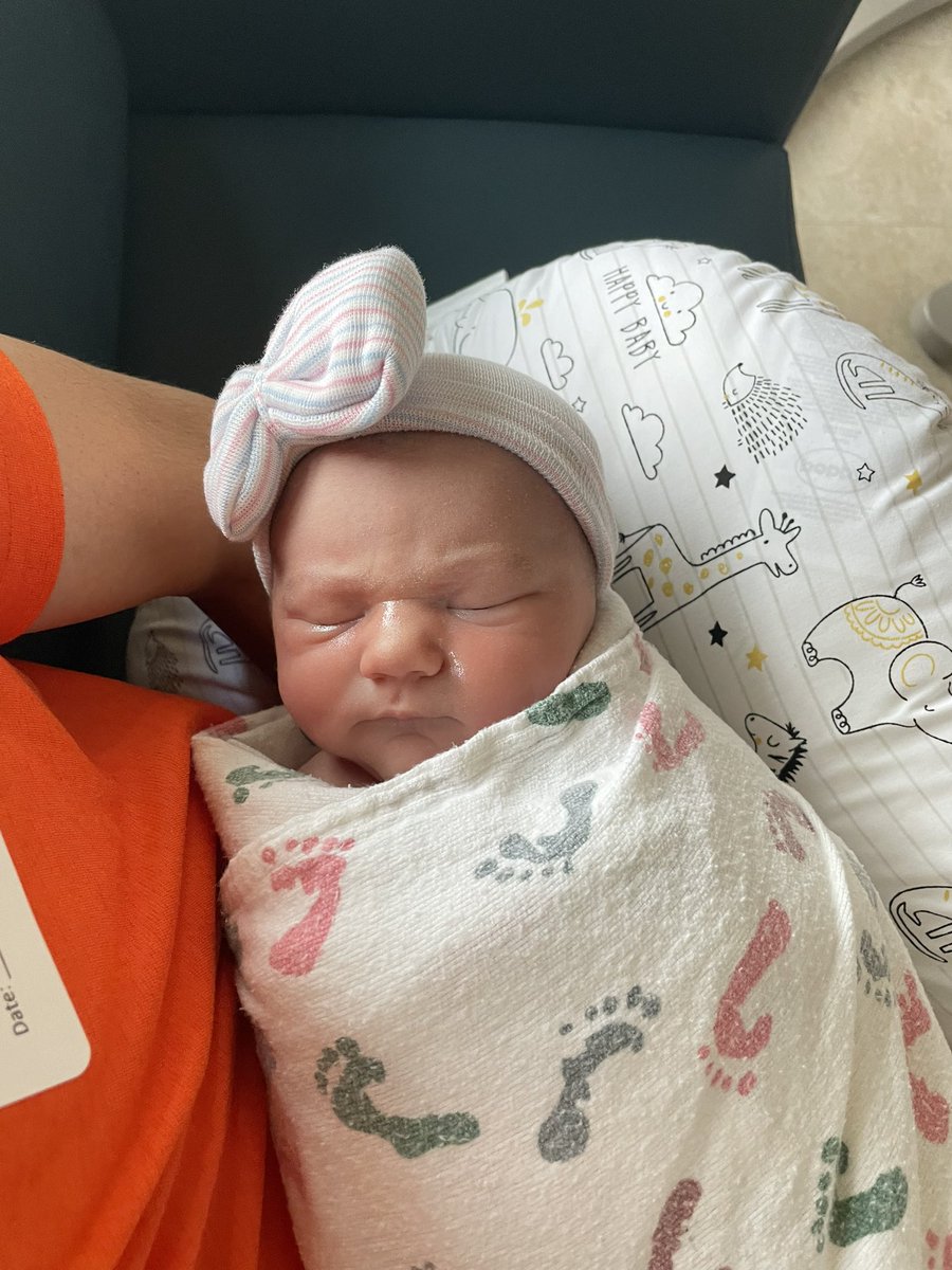 rowe23's tweet photo. We welcomed sweet Emma Kay into the world today 🥰 https://t.co/A7FpDr6Pqd