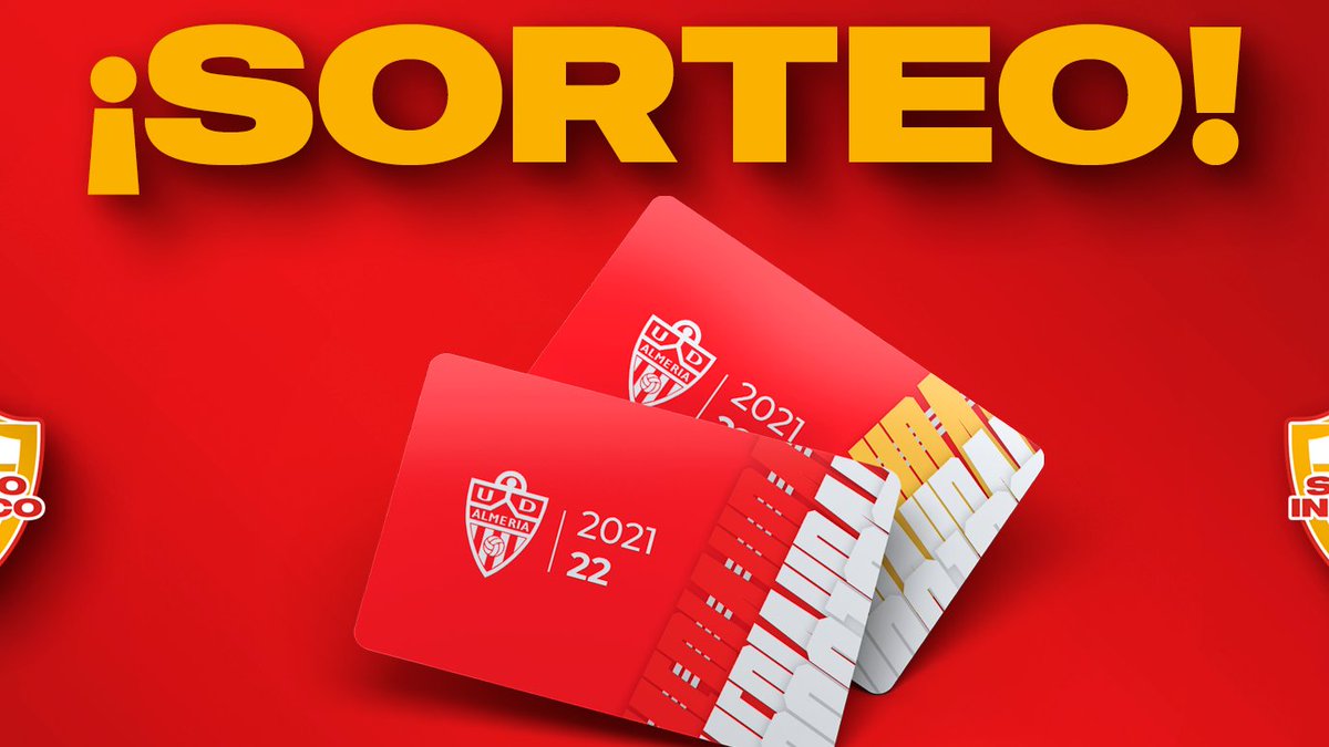 🚨 ¡SORTEAMOS UNA ENTRADA DOBLE PARA EL ALMERÍA - ALCORCÓN! 🚨

Para entrar en el sorteo:

1⃣ RT a este tuit

2⃣ Seguir a <a href="/SonidoIndalico/">Sonido Indálico</a> 

Tenéis de plazo hasta las 16:00. ¡Mucha suerte!