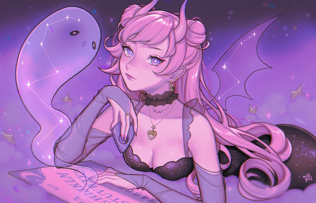 milkgrrl's tweet photo. here is the art i did for the new @bisoulovely occult collection 🔮🪄✨ https://t.co/z9K4jVi4KB