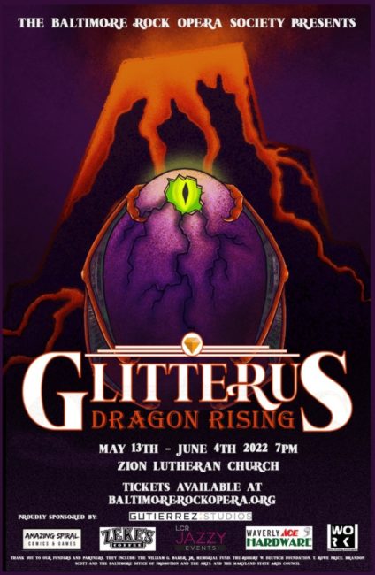 New Reviews on TheatreBloom today: Glitterus: Dragon Rising at Baltimore Rock Opera Society by Amanda N. Gunther. Read it here: theatrebloom.com/2022/05/glitte…