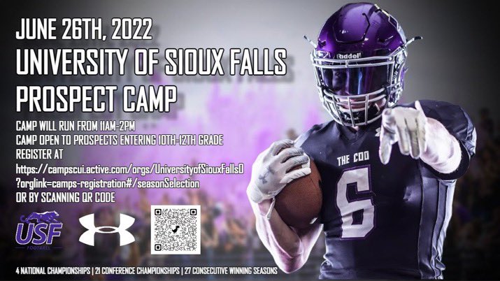 Thank you for the camp invite! <a href="/CoachLukeOlson/">Coach Luke Olson</a>