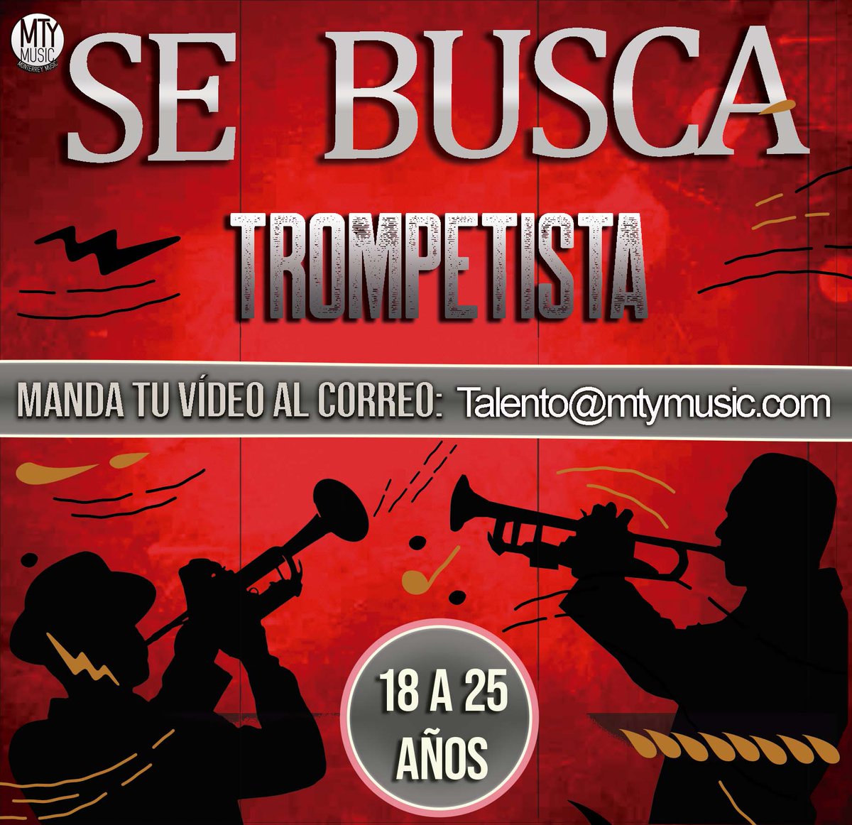 🔥Esta es tu oportunidad, Monterrey Music esta buscando tu talento🔥
Si tienes entre 18 a 25 años manda tu video al correo talento@mtymusic.com 

¡NO TE PIERDAS ESTA GRAN OPORTUNIDAD!

#MtyMusic