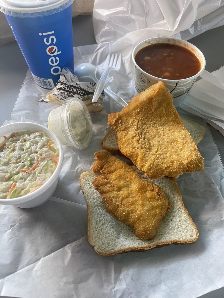 LargeBarstool's tweet image. On yet another rec from @nickturani I just had a lovely fried fish lunch washed down with a slice of butterscotch pie in Wheeling. 

I’ll be the first to admit I ignorantly scoffed at the idea of West Virginia cuisine, and I am now embarrassed of my scoffs.