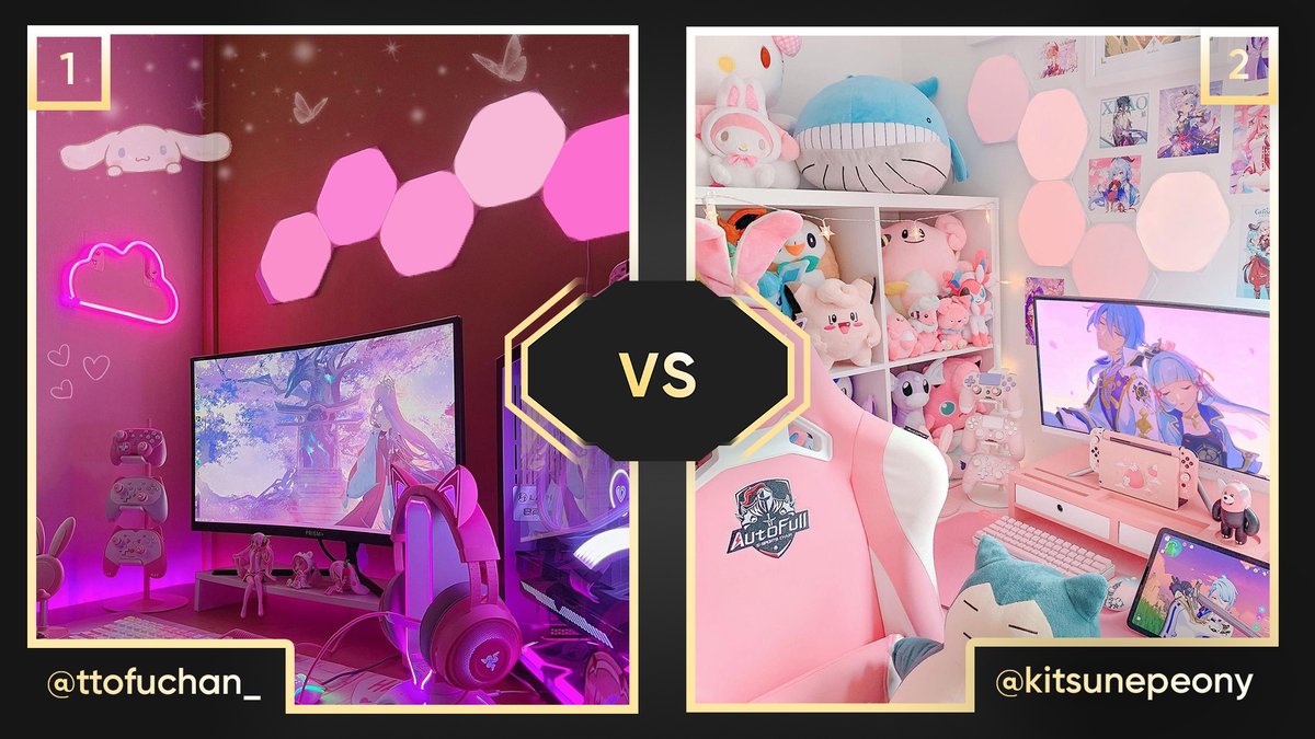 nanoleaf's tweet photo. 🌸Create your own #kawaii setup with our interactive #RGBuff Builder: https://t.co/QdUtDwK7Fo https://t.co/xo7koJ4IY4