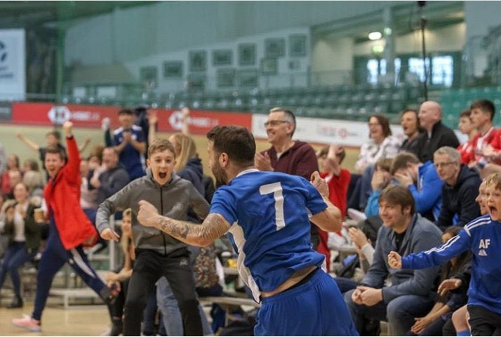 NicholasCope5's tweet photo. Definitely hoping for scene’s like this tomorrow!!🤞

Let’s make it one to remembering lads.👊💙

See you tomorrow!🙌

@MFC_Futsal 
@FA_NFS 

#123MFC
#Futsal
#Family
#onefinalgame
#Believe https://t.co/V12CvdLchK