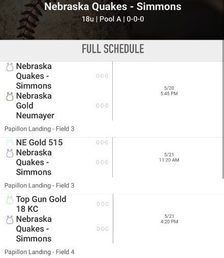 Quakes_Simmons's tweet photo. Top Gun Swing Into Spring Tournament this weekend - Omaha, NE
❌ Games start tonight!! ❌ https://t.co/tRjI2xFyuA
