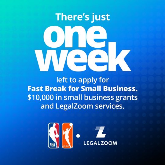 CJMcCollum's tweet image. 📢 Applications close this Friday for $10K #FastBreak4SmallBiz grants. 📢 I&apos;ve partnered with @LegalZoom to help elevate women-owned small businesses and provide equitable access to resources. Learn more and apply at bit.ly/3KPLTI1 #LZPartner