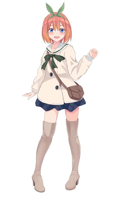 猫タシさんがTwitterに投稿した中野四葉(五等分の花嫁)のイラスト。