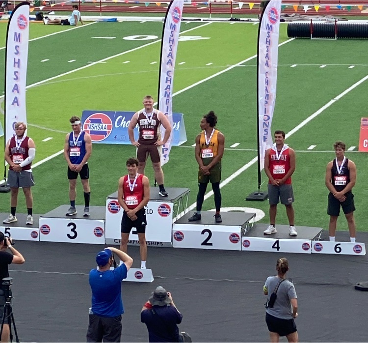State Champion Shon Stark getting his medal on the podium!