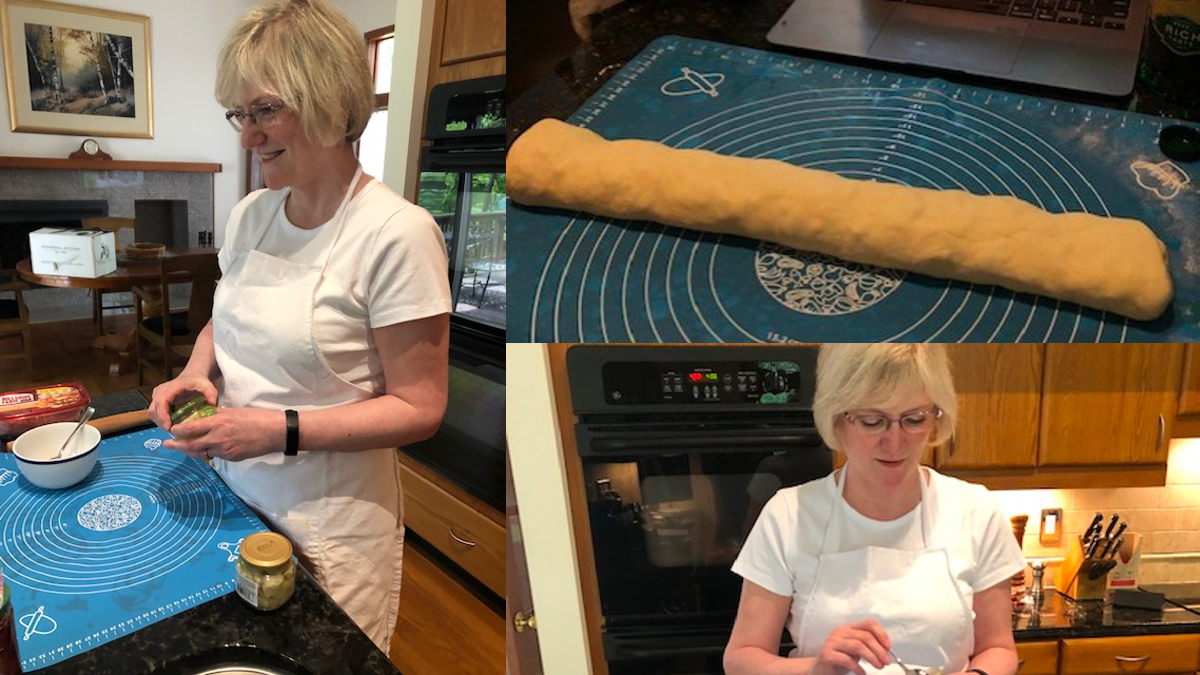 Our fearless leader, <a href="/VivianLKelly/">Vivian Kelly</a> of <a href="/Interprose/">The InterProse Corp.</a>, leading the team during today's #CookingWithChet lesson. She's multitalented! #FridayFun #FridayYum