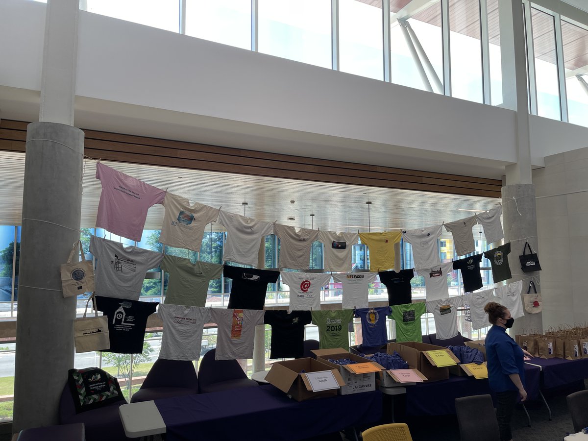 #CWCON22  The T-shirts are proudly displayed!