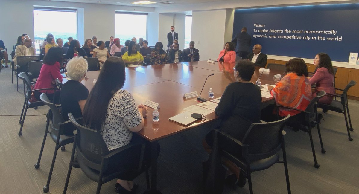 I thoroughly enjoyed today's roundtable discussion hosted by the <a href="/ULGAtl/">ULGATL</a> and <a href="/InvestAtlanta/">Invest Atlanta</a>. I reemphasized <a href="/EximBankUS/">U.S. Export-Import Bank</a>' commitment to our #MWOBs and discussed the ways #MakeMoreinAmerica can ensure our American exporters are competing globally.