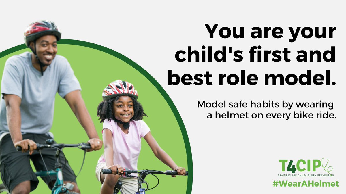 Today is the final day of Helmet Safety Week! Today, I wear a helmet to not only protect myself while riding, but to model safe bike riding behaviors for my loved ones! #WearAHelmet