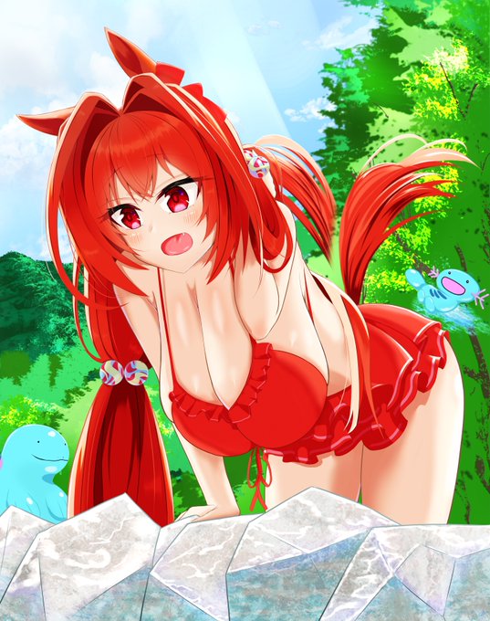 水着ダスカ

ダスカ誕生日の時のカラーラフようやくできました😅

#ヌオダス
#ダイワスカーレット 
#水着 